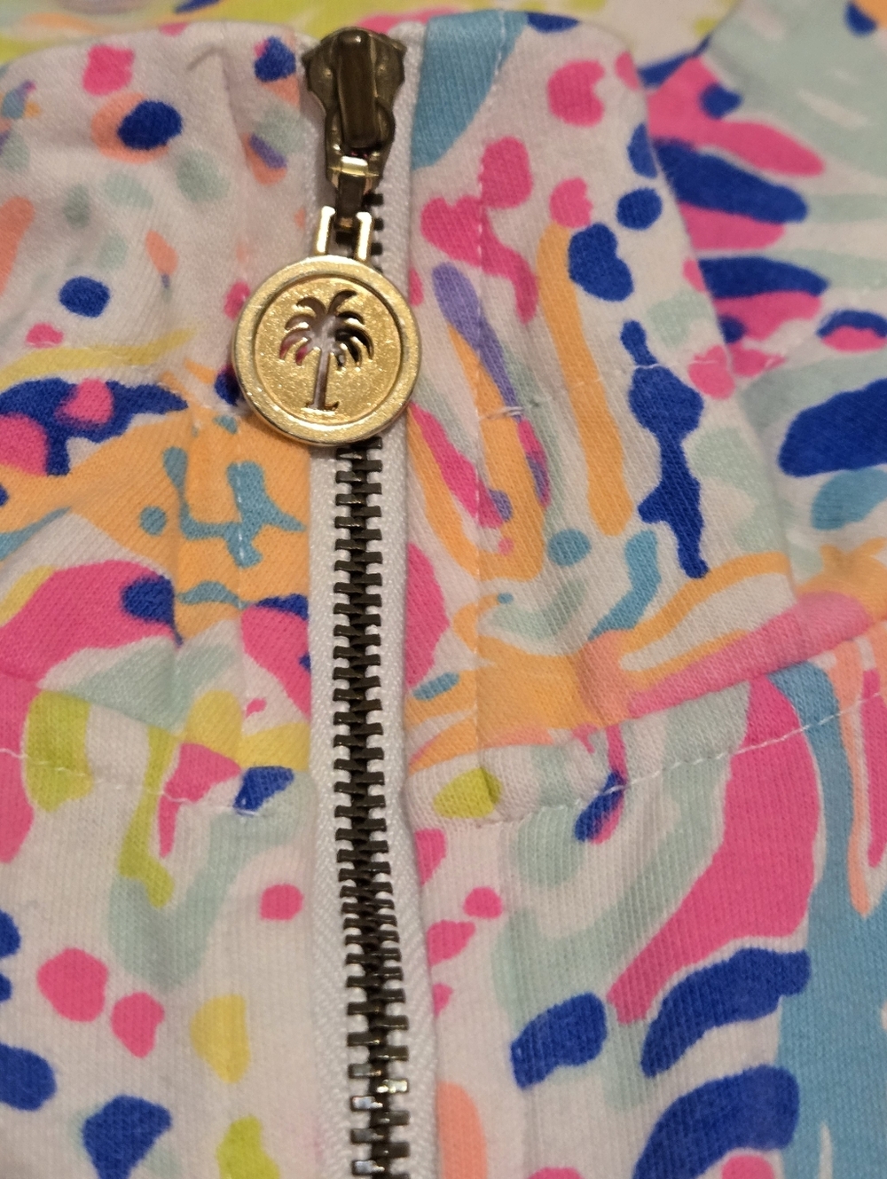 Lilly Pulitzer Tiki Pink Sunken Treasure Skipper Popover - Picture 4 of 7